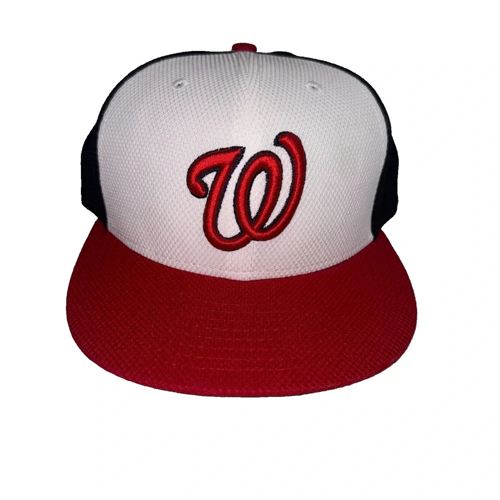 New‎ Era Cap Men's 7 Multicolor Washington Nationals Baseball Team Fitted Hat